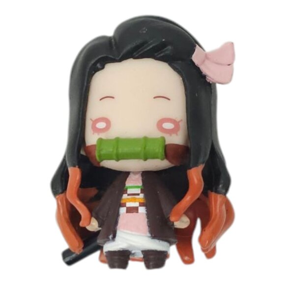 Giyu Tomioka Nezuko Kamado Demon Slayer: Kimetsu no Yaiba Mini Figurines Anime - Picture 5 of 15